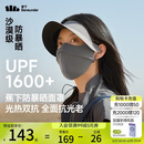 蕉下（beneunder）防暴晒脸基尼女帽檐全脸防晒面罩防晒口罩深花灰