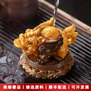 LICHENGZVS变色茶宠貔貅茶台桌面摆件金蟾茶玩茶具装饰品摆设高档 旋转-喷水貔貅（变金色）+礼盒