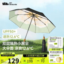 蕉下（beneunder）防紫外线遮阳伞三折双层黑胶晴雨伞防晒伞BM664月雾