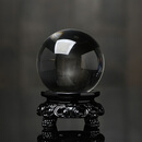 玉美和收藏品双A全净体天然白水晶球天然原石手工打磨白水晶球居家摆件 全净体直径6.0厘米(配证书)