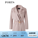 PORTS宝姿春夏女装毛呢外套LM8C004ZWF001 肉桂色 M (6)
