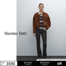 Massimo Dutti夏季新品2025女装简约酷飒高级感复古机车风真皮皮衣04716936 深棕色 M