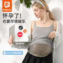 芬也（FENYE）孕妇防辐射服上班族电脑手机防护服背心吊带内穿隐形肚兜围裙L
