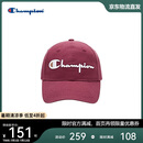Champion美国冠军鸭舌帽男女 休闲运动防晒时尚帽23FWA01 红色 