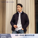 TOMMY HILFIGER【出走都市】秋冬新款男装菱格翻领轻暖棉服夹克外套37282 藏青色DW5 M （推荐：135-150斤）