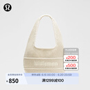 lululemon丨Cotton Crochet 女士棉混纺钩针编织单肩包 LW9FPNS 浅象牙白/浅象牙白 O/S
