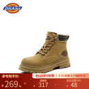 Dickies童鞋皮靴中童靴子马丁靴儿童工装靴 土黄 28（鞋内长188mm） 