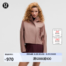 lululemon丨Rain Chaser女士运动夹克 LW4CANS 暮光玫瑰棕 S /6
