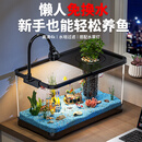 阔庭（KUOTING）鱼缸水族箱生态桌面鱼缸新款懒人鱼缸生态造景过滤制氧一体机黑色