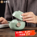 金镶玉功夫旅行茶具套装泡茶壶 快客杯飘逸杯盖碗汝窑 祥龙快客杯