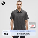 lululemon丨Soft Jersey 男士短袖针织休闲衫 LM3FMZS 杂色黑/杂色石墨灰 XL