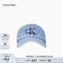 Calvin KleinJeans男女同款复古ck刺绣弯檐运动牛仔鸭舌帽棒球帽礼物4G5041G LHK-牛仔蓝 均码 OS