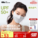 蕉下（beneunder）面膜防晒口罩骑行口罩女高颜值轻薄无痕防晒面罩护脸基尼蓝烟灰