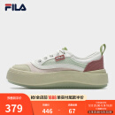 斐乐（FILA）官方女鞋水母鞋帆布鞋夏新款时尚复古休闲鞋 桃色粉/新薄荷绿-CS 37.5