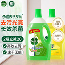滴露（Dettol）地板清洁剂无水印混香2瓶拖地清洁剂木地板清洁剂去污杀菌