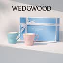Wedgwood欢愉假日马克杯情侣对杯杯子水杯咖啡杯高颜值 欢愉假日蓝粉马克杯2个