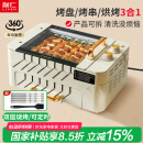 利仁（Liven）烤肉锅电烤炉烧烤锅家用全自动烤串机电烧烤炉多功能锅电烤架烤肉盘自动旋转烤架G-26