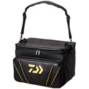 达亿瓦DAIWA 24新款HERA鲫鱼竿包 鳄鱼纹台钓收纳袋坐垫双肩包 收纳袋38(G) 黑金色(外寸约36x50