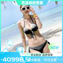 Monster Guardians女感2025新款保守连体裙式遮肚显瘦运动平角泡温泉游泳装 6023黑色 S