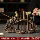 LAPULIAO轻奢品牌悟茶道六君子套装功夫茶具配件用品大全泡茶工具茶桌摆件 悟空茶道架+六君子