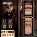 Afidano歌斐丹诺雪茄柜恒温控湿养茄静音变频压缩机带指纹锁进口雪松木盒保湿柜家用办公室WIFI远程大容量 丘吉尔限量版376L