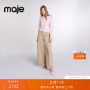 Maje2024秋冬款女装粉色长袖短款钻饰针织开衫上衣MFPCA00516 粉色 T0