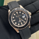 【二手99新】劳力士男表 黑陶瓷表壳表带升级魔术升级 改装潜航者黑鬼绿鬼 游艇 格林尼治原装机芯升级 金色游艇劳力士3135机芯