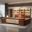 御杼轻奢高级感老板桌办公桌简约现代领导办公室家具总裁经理桌椅组合 1.8米老板桌