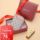 高尔夫（GOLF）卡包女时尚印花多卡位大容量女士零钱包短款银行卡袋生日礼物女
