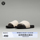 lululemon丨restfeel slide 男士拖鞋 *徽标款 LM9AYYS 浅象牙白/黑/浅象牙白 42