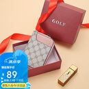 高尔夫（GOLF）卡包女时尚印花多卡位大容量女士零钱包短款银行卡袋生日礼物女