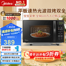 美的（Midea）微波炉烤箱一体机 小型家用20升微波炉  光波加热 钻石背板（M1-L201B）