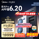 美的（Midea）中央空调一拖四多联机5匹星光PRO【省电新升级20%】25年新品 双风轮外机 小三室一厅 适用80~110㎡
