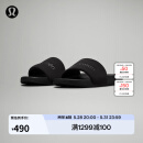 lululemon丨restfeel slide 男士拖鞋 *徽标款 LM9AYYS 黑/黑/黑 43