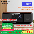 KINGHOPE君豪概念影音PA-350桌面台式一体DVD播放机/CD机组合音响蓝牙卧室收音机音箱 PA-350升级款 官方标配