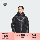 adidas 600蓬廓形宽松保暖连帽鸭绒羽绒服女装阿迪达斯官方三叶草   黑色   M