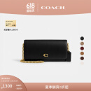 蔻驰（COACH）女士ESSENTIAL长款钱包真皮单肩包斜挎包高级女包 B4/黑色