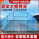 临雅大棚骨架钢管全套定制温室大棚支架拱杆配件养殖种植蔬菜农业用棚 8*20m高强度骨架+无滴膜+卷膜器