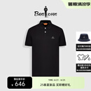 比音勒芬（Biemlfdlkk）【冰氧吧】2025春夏新款男休闲上衣多色抗菌凉感舒弹短袖POLO衫T 07黑色 XL （110）