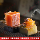 LICHENGZVS变色茶宠摆件中式龙印茶台茶盘摆件茶丛宠茶玩茶艺装饰品 龙印-礼盒装【变色款】-红玉色