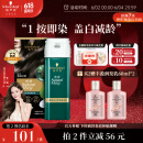 施华蔻（Schwarzkopf）怡然一按染泡泡染发乳2.0雾感冷黑 染发剂植物染发膏男女多次盖白