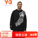 Y-3【38节】y3GFX KNIT CREW男女同款羊毛衫男潮毛衣51-IW7482 黑色 S