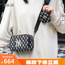 美职棒（MLB）官方 包包女包复古老花男士生日情侣斜挎包女士相机包潮 纽约洋基队/黑色 F