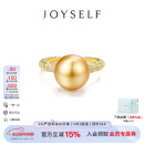 joyself南洋金珠戒指女18K黄金海水珍珠钻石戒指优雅时尚高级新款 18K金南洋金珠戒指9-10mm