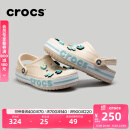 卡骆驰crocs洞洞鞋贝雅卡骆班轻便耐磨一脚蹬休闲鞋|205089 冬日白/彩色-1LI 39 (240mm)