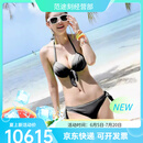 Monster Guardians女感2025新款保守连体裙式遮肚显瘦运动平角泡温泉游泳装 6023黑色 S