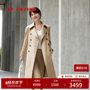 EP雅莹女装 经典中长款双排扣风衣外套春季商场同款7301A 卡其色 L