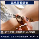 聚利时（Julius）手表女经典韩版复古时尚潮流学生皮带石英女士手表 咖色544e-1