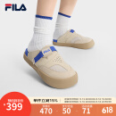 FILA 斐乐官方拖鞋女鞋休闲勃肯鞋2025夏季新款元气拖鞋潮流凉拖鞋 糙米黄-BR 36.5