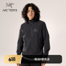 ARC'TERYX始祖鸟 SQUAMISH JACKET 轻量 男子 风壳夹克 BLACK/黑色 L